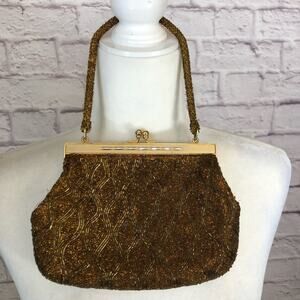 Vintage Beaded Formal Clutch Purse